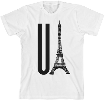 You Eiffel White Unisex T-Shirt