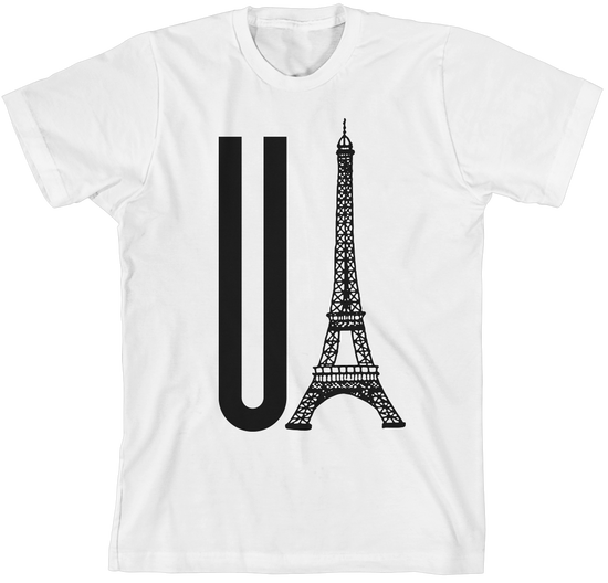 You Eiffel White Unisex T-Shirt